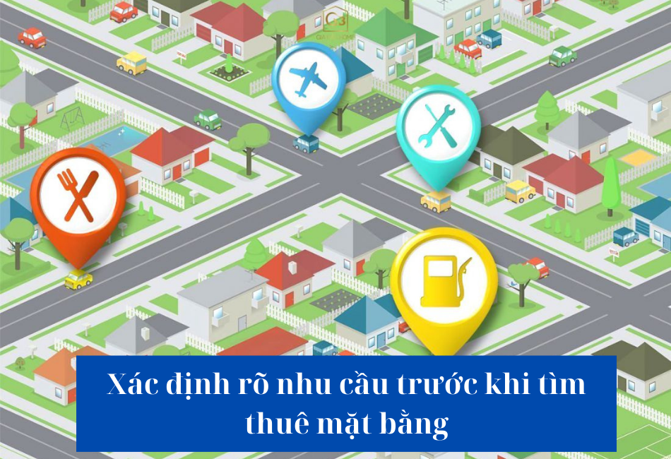 Xác định rõ nhu cầu trước khi tìm thuê mặt bằng